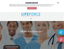 Tablet Screenshot of lifeforcemed.com